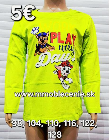 Tričko paw patrol, disney,98 - 128