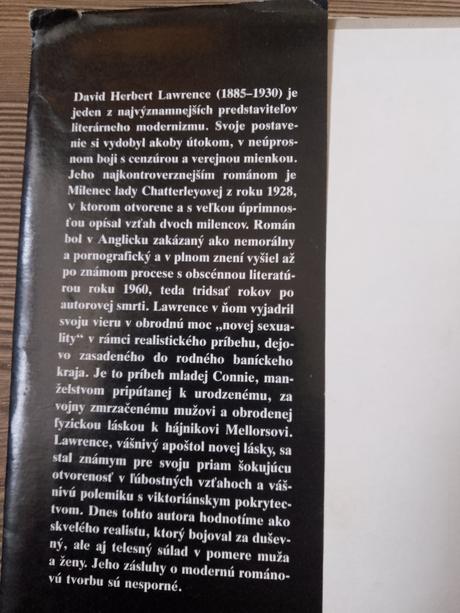 David herbert lawrence - milenec lady chatterleyov,