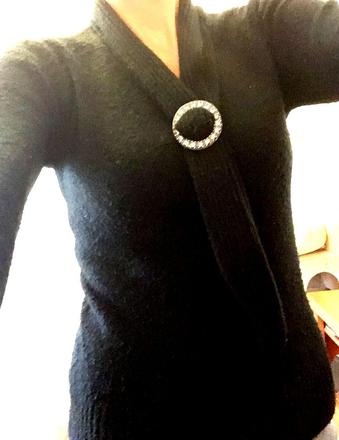 Čierny pulover, ad style,s