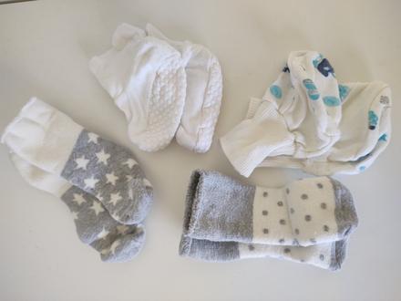 Ponozky, papucky pre babatko, <17