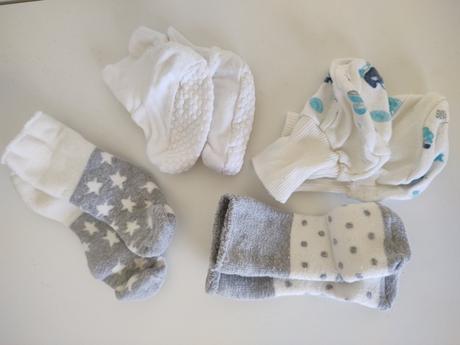 Ponozky, papucky pre babatko, <17