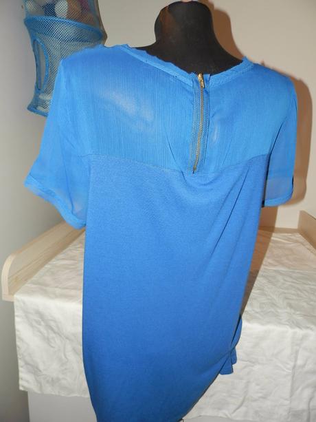 Moderný top l so zipsom, h&m,l