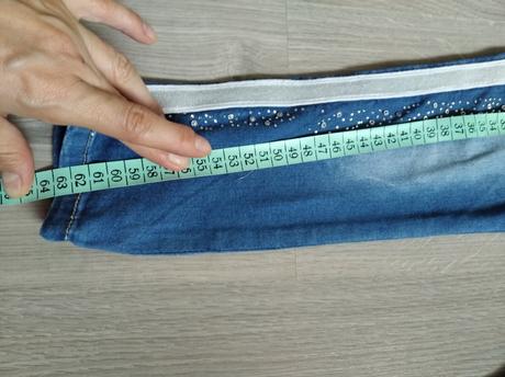 Skinny nohavice s flitrami 104, 104