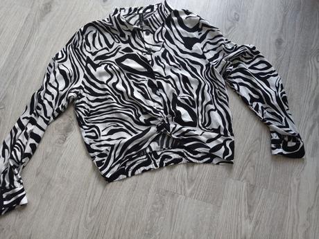 Bluzka crop, new yorker,l