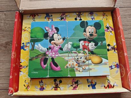 Drevené kocky mickey mouse,