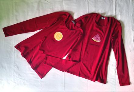 2x tričko s dlhým rukávom, 158