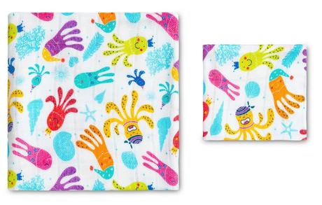 Sensillo sada bambusových plienok chobotnica 30x30, 