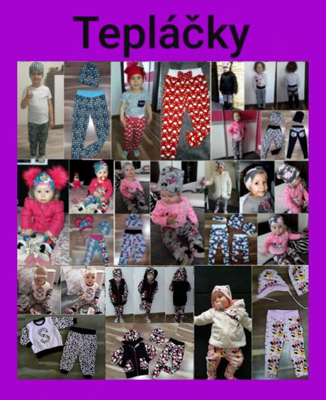 Pudlače  alebo tepláčky s vreckami, 62 - 152