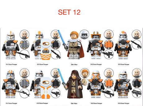 Rôzne figúrky star wars 8 (8ks) typ lego - nové,
