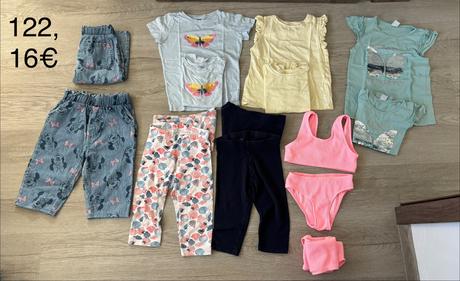 Mini letný dievčenský balíček pre dvojičky, 122–134