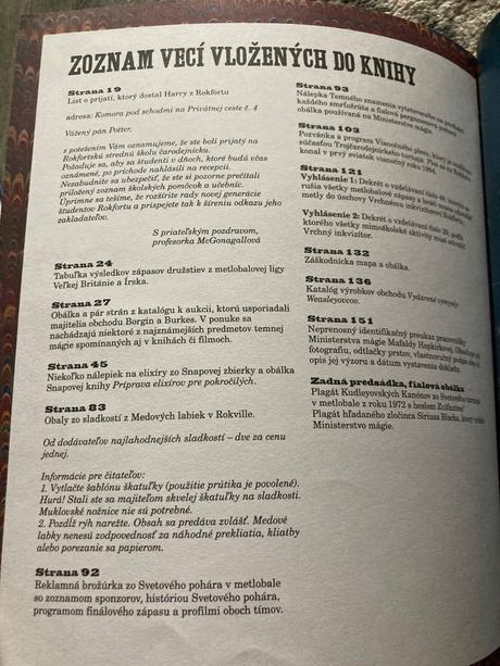 Harry potter filmové čary, 