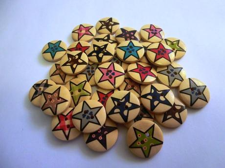 Gombík 20 mm hviezdička, 