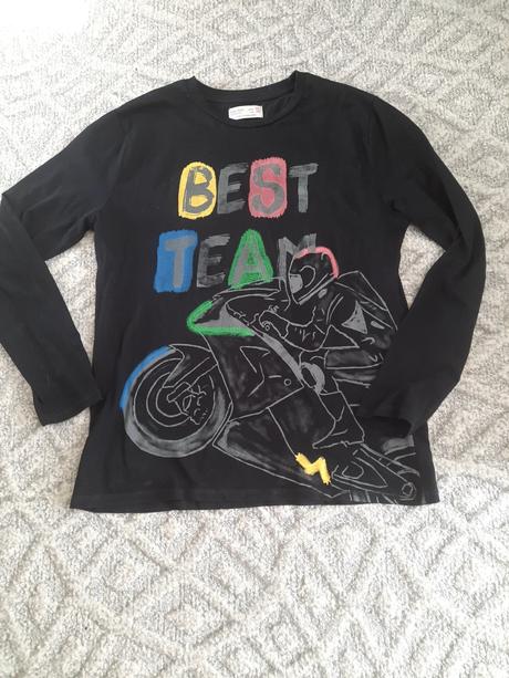 Tričko s dlhým rukávom, zara,152