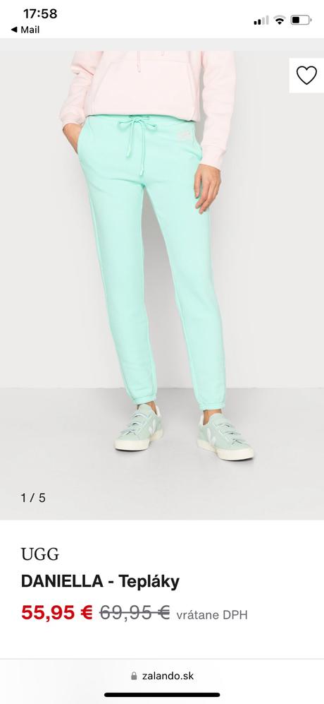 Tepláky ugg (pale emerald/svetlo tyrkysové), s