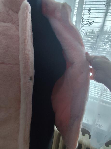 Hype ružová chlpatá bundička, 158