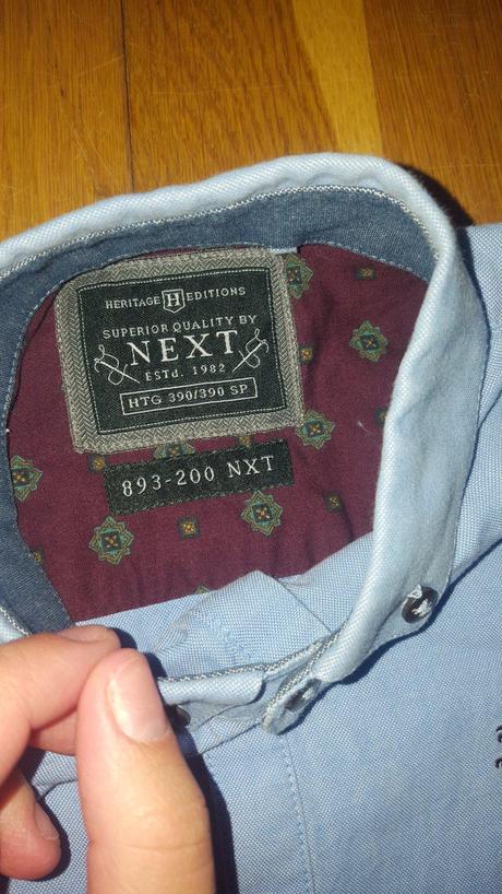 Modrá košeľa next č.128, next,128