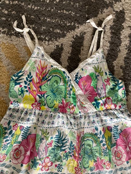 Farebné maxi šaty, h&m,128