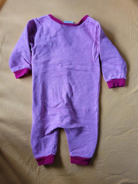 Teplé hrubé pyžamko na zips, fixoni,68