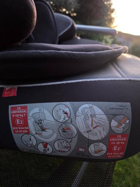 Autosedačka zebra 9-36 kg, nania