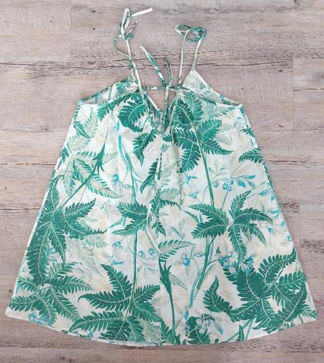 Letné šaty s listami, h&m,m