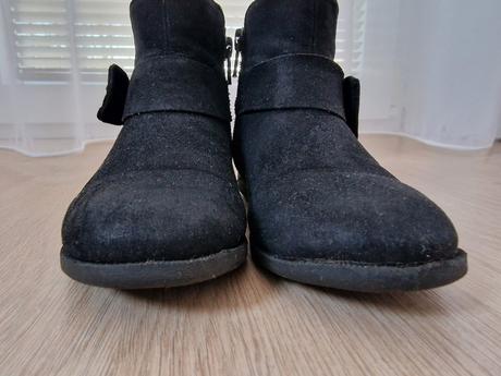 Prechodné čižmy / kozačky s mašľami, h&m,27