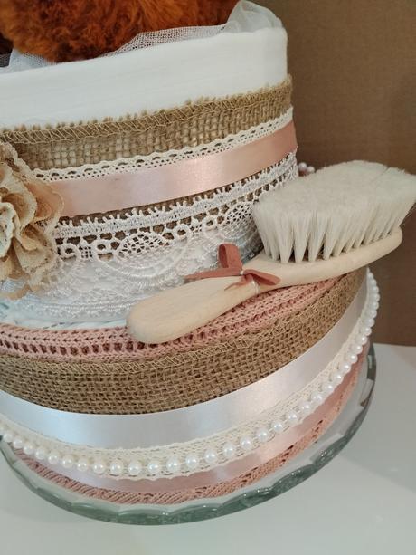 Luxusná plienková torta pre dievčatko,