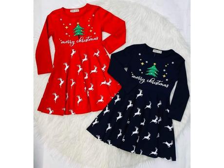 Dievčenské vianočné šaty, 98 / 104 / 110
