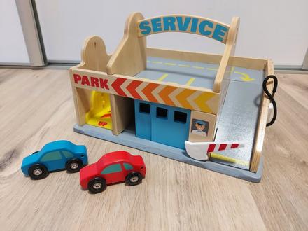 Melissa & doug - autoumyváreň a garáž, 