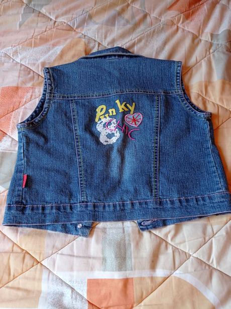 Jeansová vesta, rose,122