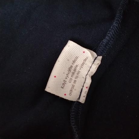 Slow fashion buga mikinové modré šaty s/xs, s