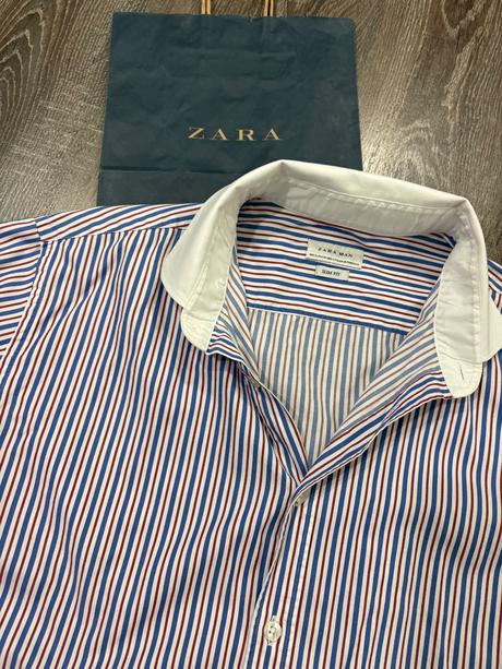 Zara slim fit panska kosela xl, zara,xl