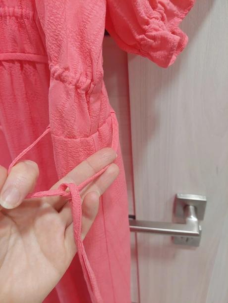 Krásne korálové šaty m&s vhodné na dojčenie, marks & spencer,5xl