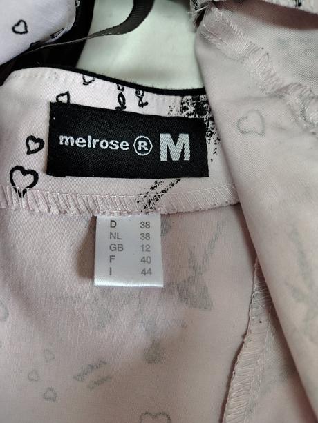 Ružový korzetový top s potlačou, melrose, s/m, s