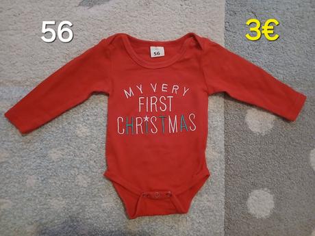 Vianocne body my first christmas, 56