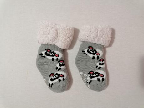 Teple protišmykove ponozky "ovečkové", 18