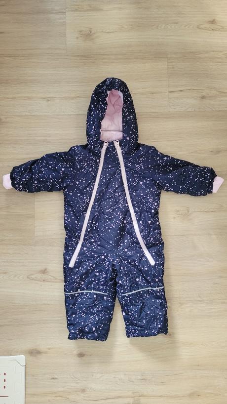 Zimná dievčenská kombinéza veľ. 74/80, lupilu,74