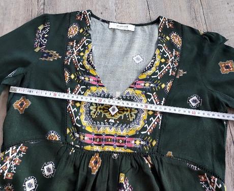 Tmavozelené vzorované šaty promod, promod,40