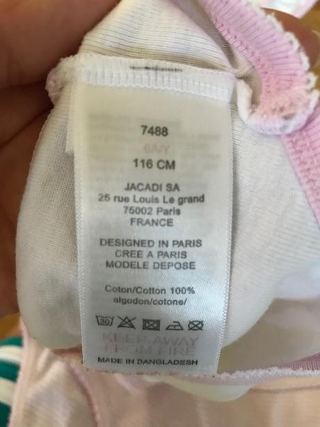 Jacadi - nohavičky z bio bavlny 4 roky 8 ks, jacadi,110