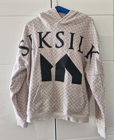 Sivá mikina s kapucňou messi x siksilk ss-21001, s