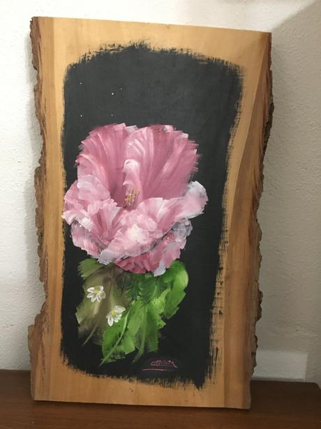 Malovany obraz na dreve, 