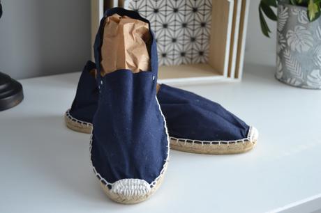 Štýlové tmavomodré plátenné espadrilky, veľ. 39, 39