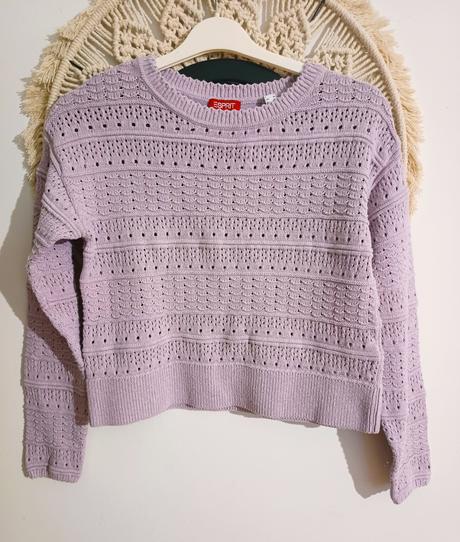 Crop lilavý svetrík esprit, esprit,m