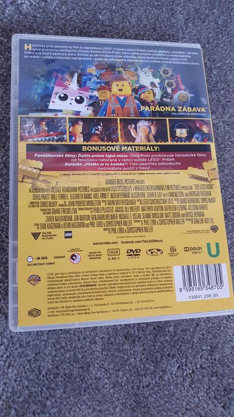 Dvd lego príbeh + prívesky, 
