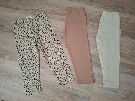 3x krátke legíny (3/4), vel. 140, h&m,140