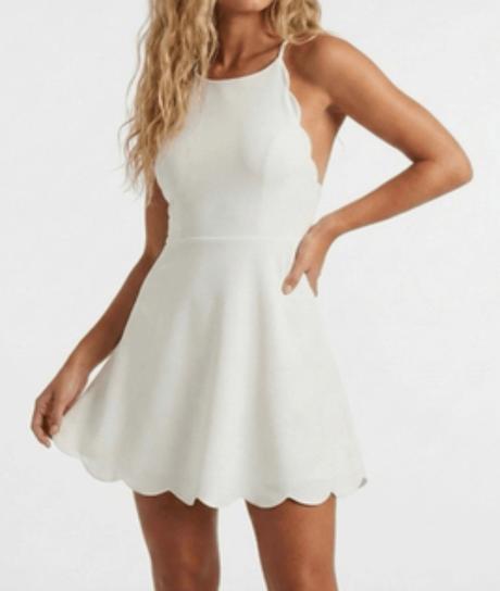 Šaty s vlnkovaným okrajom, h&m,40