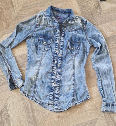 Riflová košeľa, denim co,32