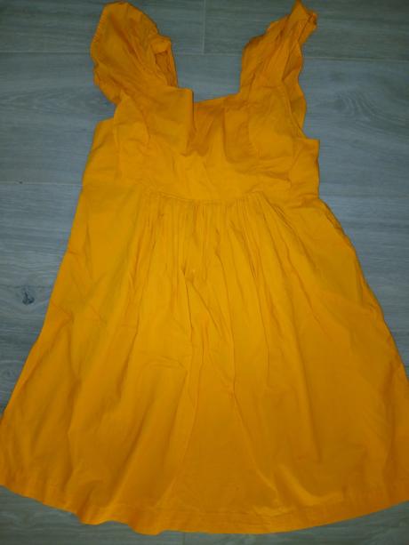 Lahucke bavlnene letne saty s volanmi, h&m,140