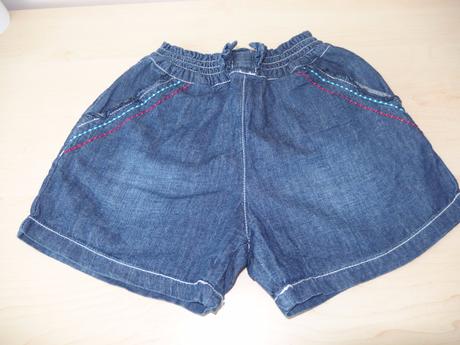 Tenké riflové kraťasky s vreckami, tesco,110