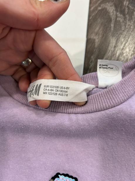 H&m mikina minney s flitrami na 6-8 rokov, h&m,122
