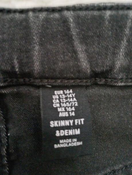 Čierne rifle, denim,164